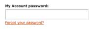 My account password