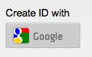 Create Id with Google