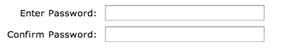 Enter and confirm password