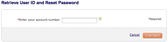 Sears account password