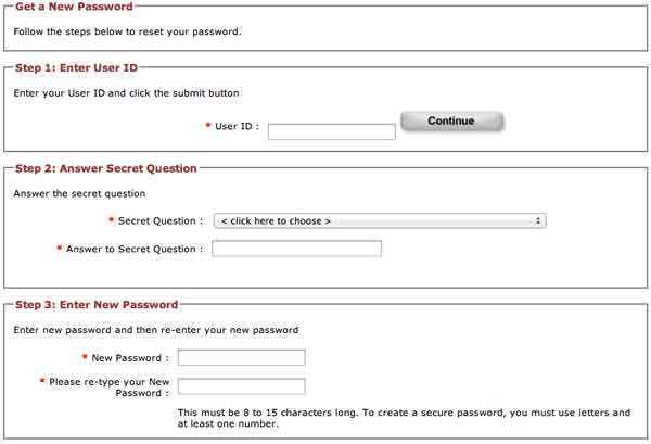 Password lost Compass